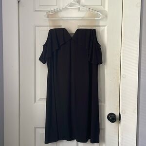 Women’s “off the shoulder” black dress